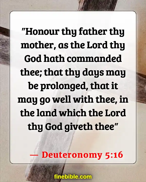 Bible Verses About Family Strength (Deuteronomy 5:16)