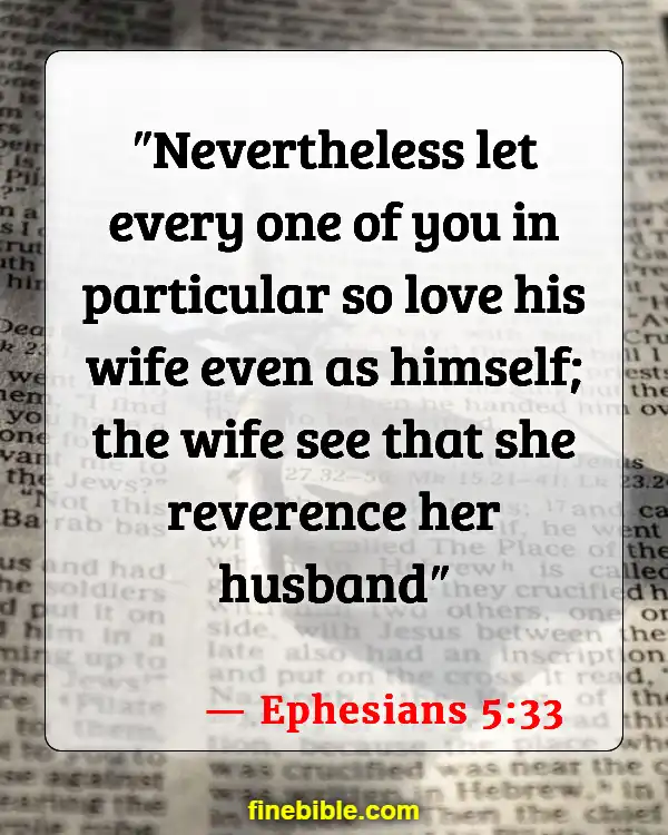 Bible Verses About Family Strength (Ephesians 5:33)