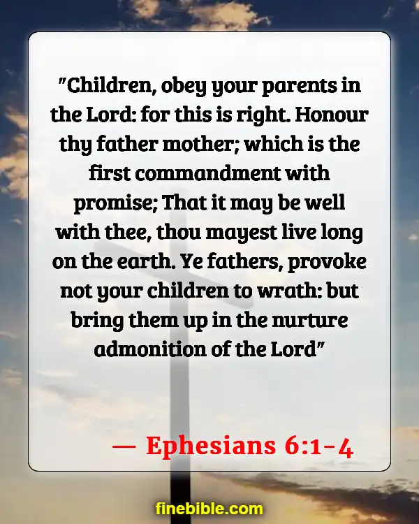 Bible Verses About Family Strength (Ephesians 6:1-4)